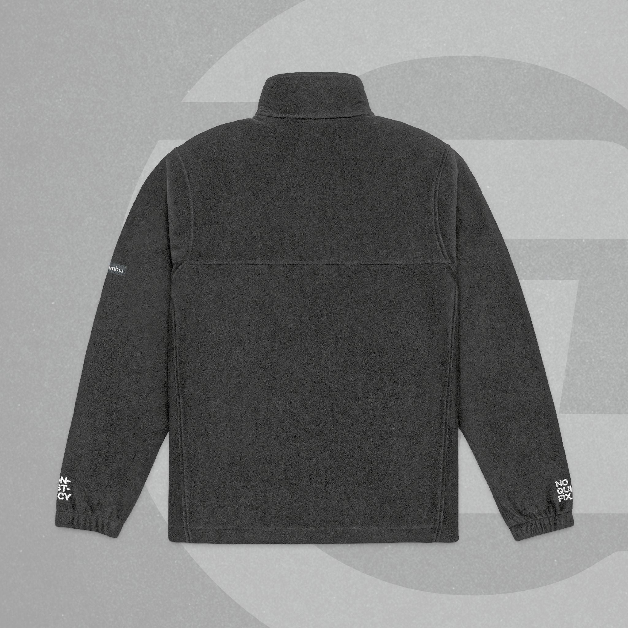 Custom Name Embroidered Columbia Fleece Jacket – (Both Sleeves & Both Chest Sides Embroidered)