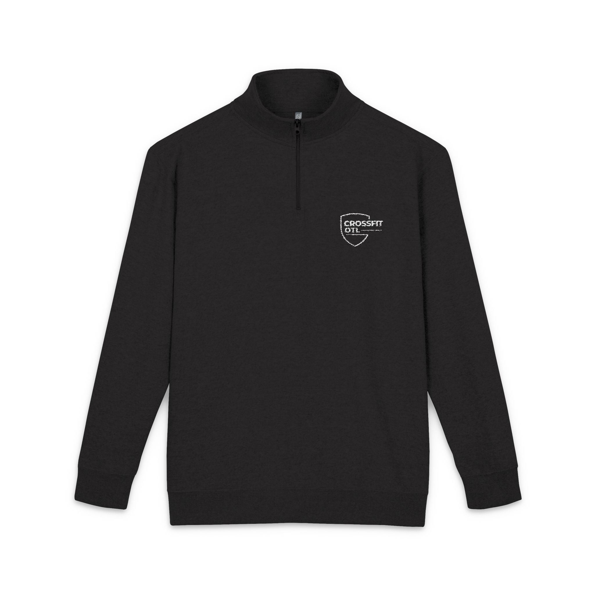 Embroidered Quarter-Zip Fleece Pullover
