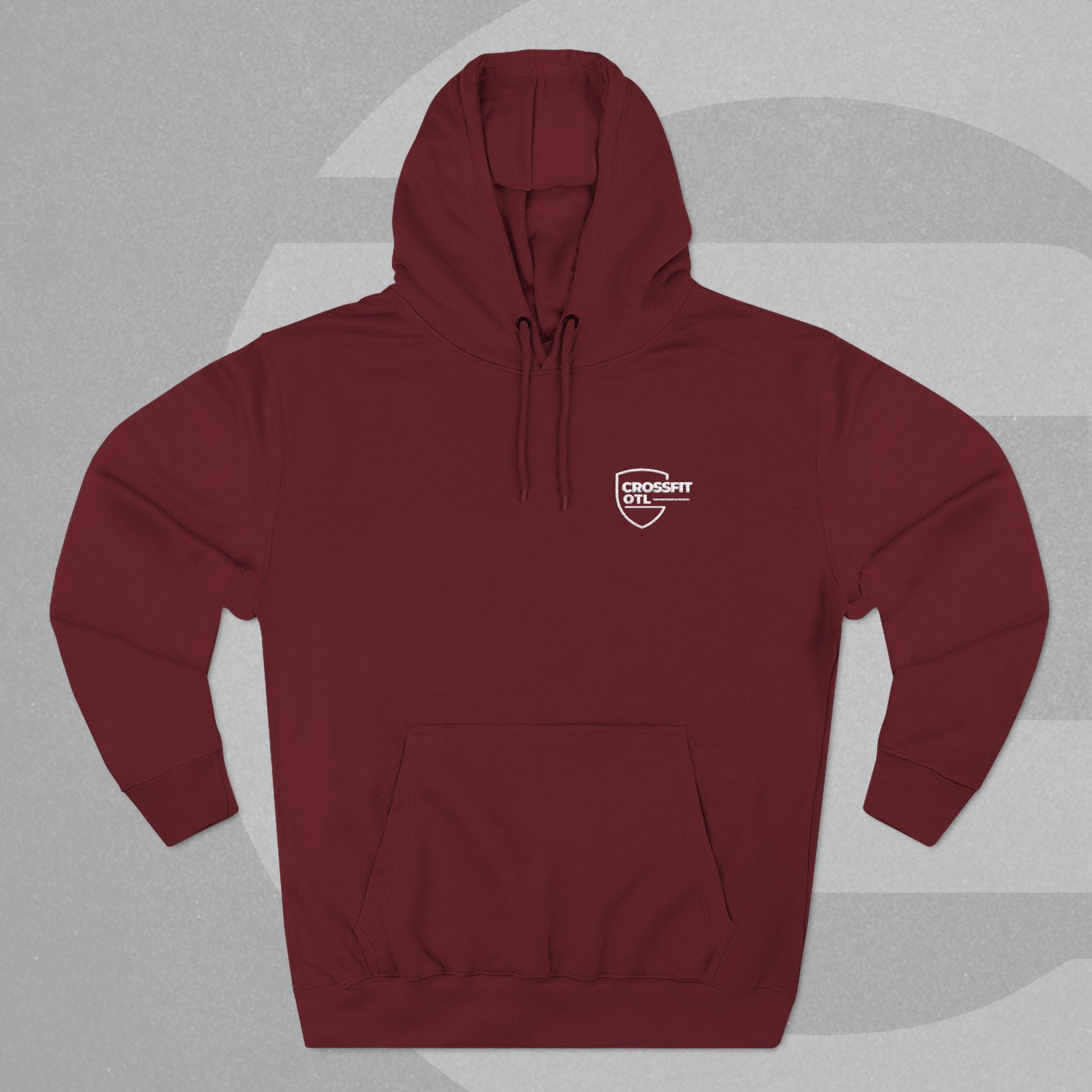 Embroidered Fleece Pullover Hoodie