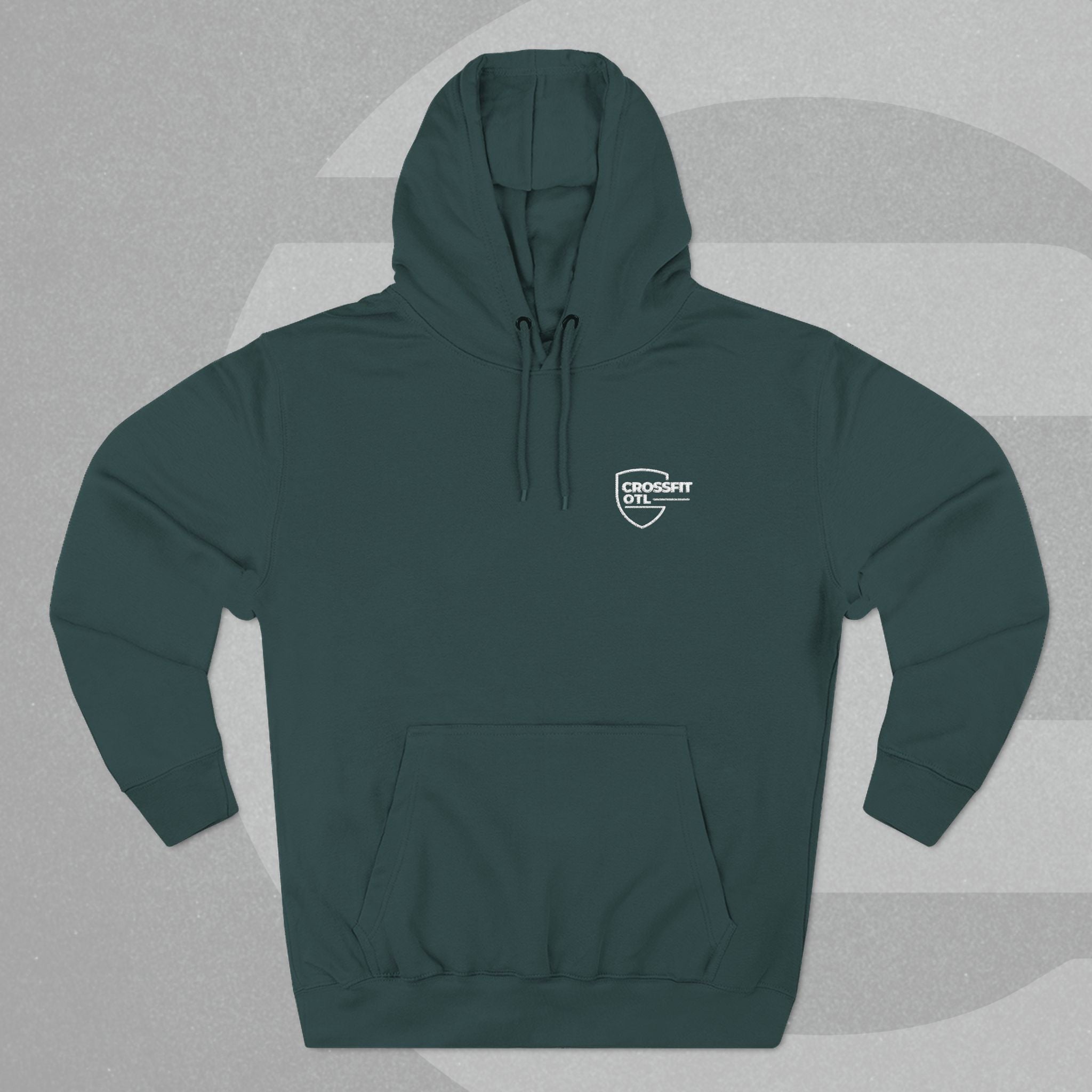 Embroidered Fleece Pullover Hoodie