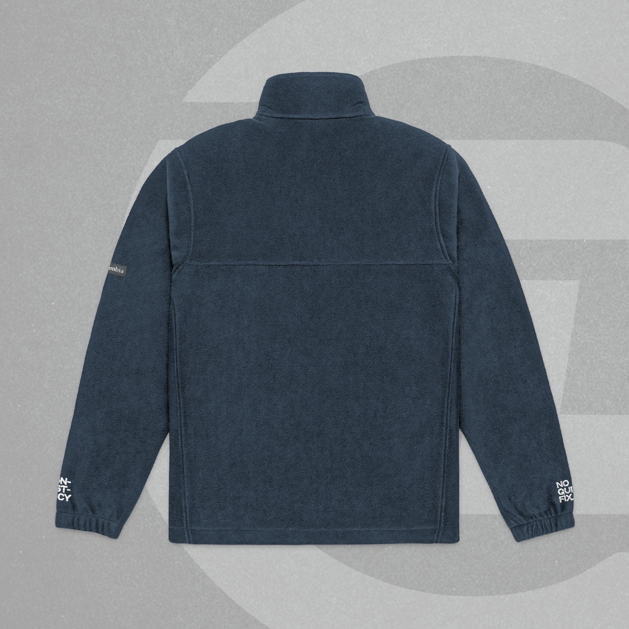 Custom Name Embroidered Columbia Fleece Jacket – (Both Sleeves & Both Chest Sides Embroidered)