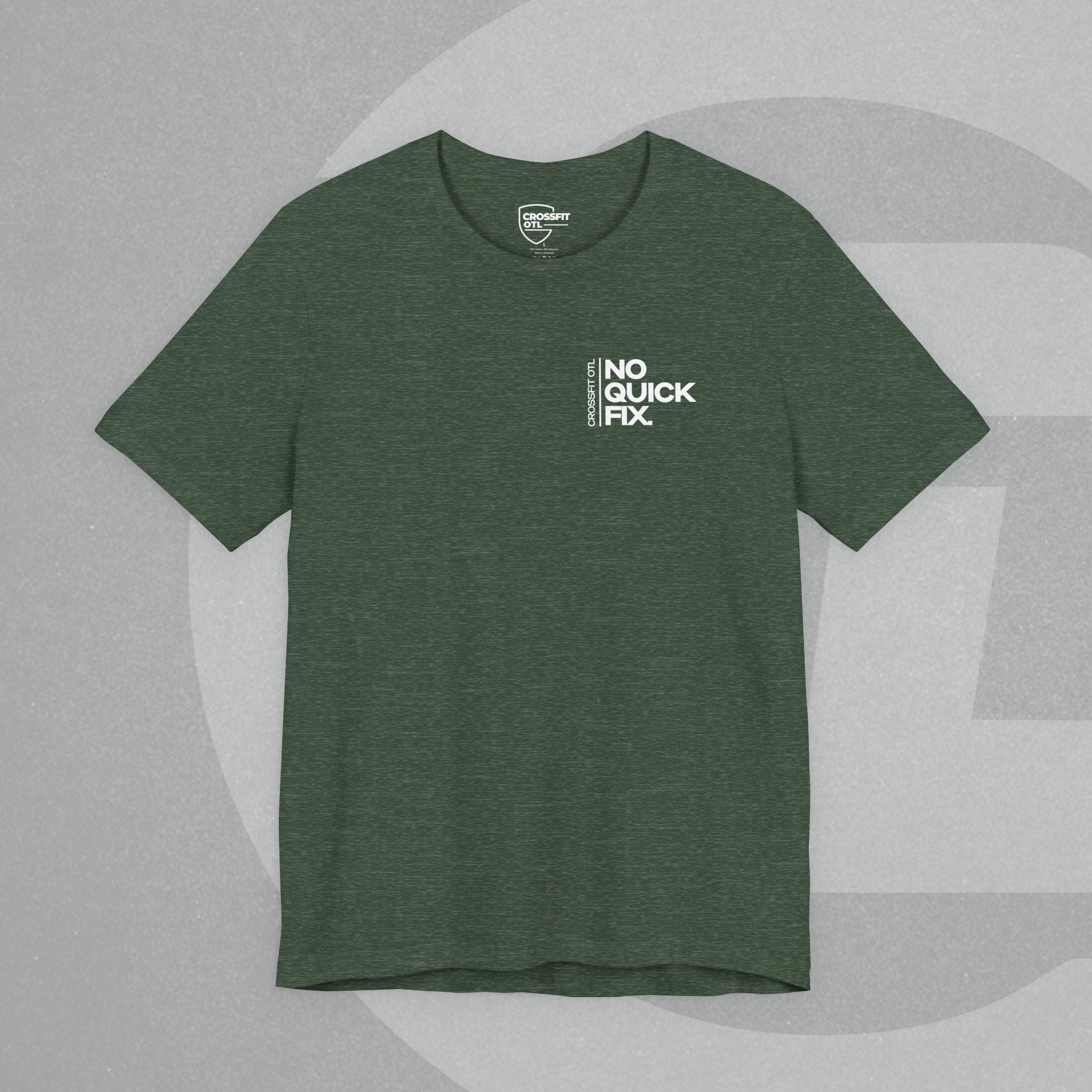 Unisex Tee - No Quick Fix. Consistency Creates Results.